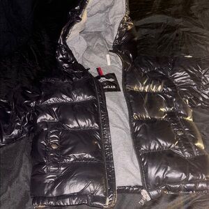Moncler Black Puffer Jacket with Hood